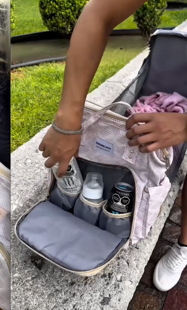 From backpack to changing space