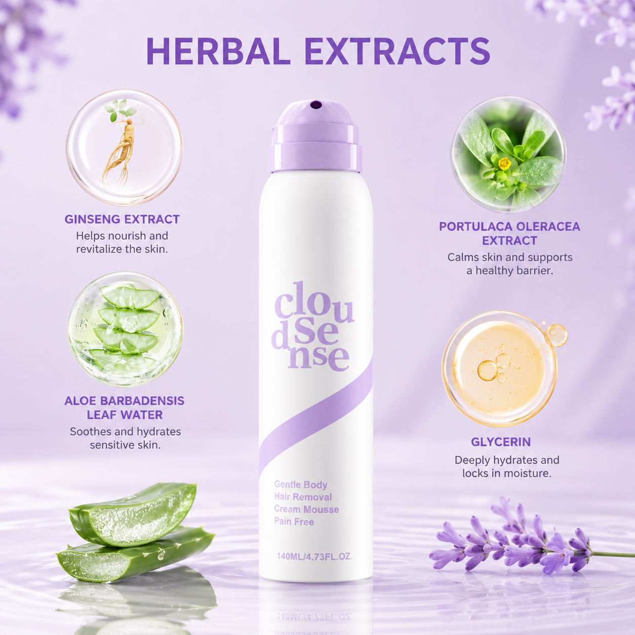 ZenC Gentle Hair-Removal Mousse