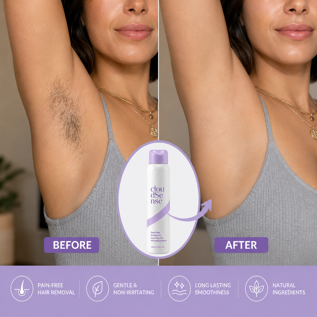 ZenC Gentle Hair-Removal Mousse